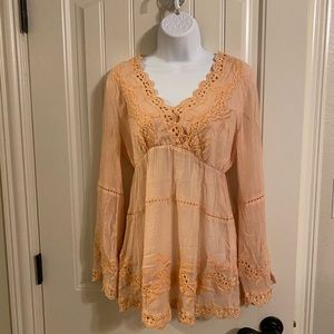 Peach blouse